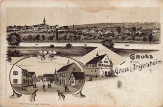 Ansichtskarte "Gruss aus Gross-Ingersheim"