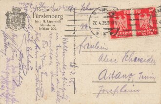 Ansichtskarte "Restaurant Fürstenberg -...