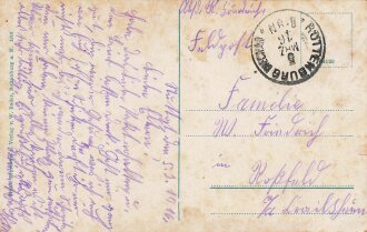 Ansichtskarte "Rottenburg am Neckar" datiert 1916