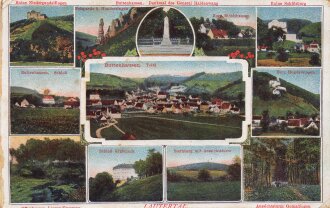 Ansichtskarte "Buttenhausen, Lautertal" datiert 1917