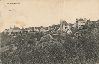 Ansichtskarte "Langenburg" datiert 1915