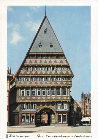 Ansichtskarte "Hildesheim - Das Knochenhauer...