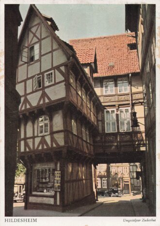 Ansichtskarte "Hildesheim - Umgestülpter...