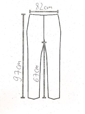 Kaiserreich, schwarze Uniformhose, Eigentumstück, ein Hosenbein zerrissen. Ungereinigt