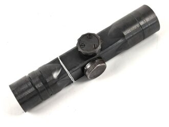 Zielfernrohr ZF 4 Wehrmacht. Hersteller ddx. Klare Durchsicht , Absehen deutlich, Verstellung gängig. Sehr guter Gesamtzustand