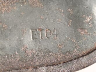 Stahlhelm Modell 1940 für Angehörige des Heeres. In allen Teilen originales und zusammengehöriges Stück, Hersteller ET64