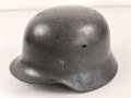 Stahlhelm Modell 1940 für Angehörige des Heeres. In allen Teilen originales und zusammengehöriges Stück, Hersteller ET64