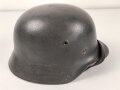 Stahlhelm Modell 1940 für Angehörige des Heeres. In allen Teilen originales und zusammengehöriges Stück, Hersteller Q64