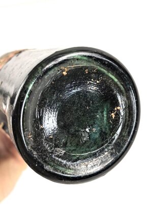 Brandflasche der Wehrmacht, guter Zustand. Ungereinigt, das Etikett " Feuergefährlich"in Teilen  erhalten. Selten