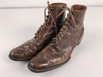 Kaiserreich, Paar Halbschuhe zum Waffenrock. Eigentumspaar für einen Offizier . Mit Sporenauflage, Etikett " Deutscher Offizier Verein". Leder weich, Sohlenlänge 31cm