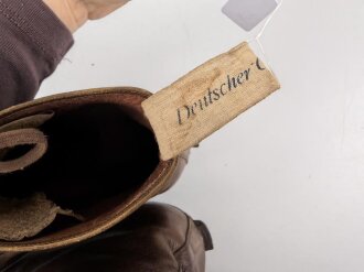 Kaiserreich, Paar Halbschuhe zum Waffenrock. Eigentumspaar für einen Offizier . Mit Sporenauflage, Etikett " Deutscher Offizier Verein". Leder weich, Sohlenlänge 31cm