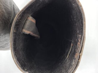 Paar Stiefel für Unteroffiziere der Wehrmacht. Stark getragenes Eigentumspaar, Sohlenlänge knapp über 30cm. Ungereinigt