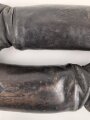 Paar Stiefel für Unteroffiziere der Wehrmacht. Stark getragenes Eigentumspaar, Sohlenlänge knapp über 30cm. Ungereinigt