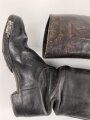 Paar Stiefel für Unteroffiziere der Wehrmacht. Stark getragenes Eigentumspaar, Sohlenlänge knapp über 30cm. Ungereinigt