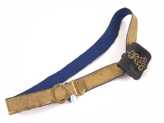 Preußen, Kartuschkasten mit Paradebandolier...