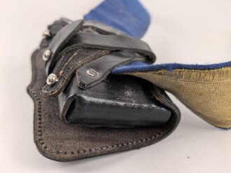 Preußen, Kartuschkasten mit Paradebandolier für Kavallerie. neuzeitliche Sammleranfertigung