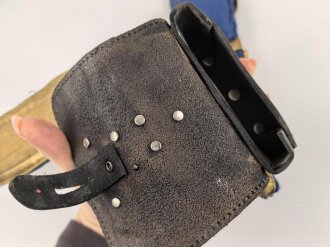 Preußen, Kartuschkasten mit Paradebandolier für Kavallerie. neuzeitliche Sammleranfertigung