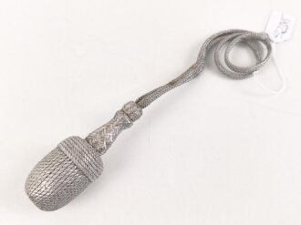 Portepee zum Dolch für Offiziere der Luftwaffe. Getragenes Stück