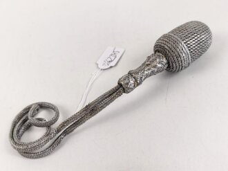 Portepee zum Dolch für Offiziere der Luftwaffe. Getragenes Stück