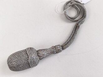 Portepee zum Dolch für Offiziere der Luftwaffe. Getragenes Stück