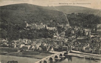 Ansichtskarte "Heidelberg von der Philosophenhöhe"