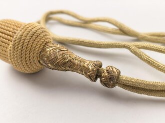 Portepee zum Dolch für Offiziere der Kriegsmarine, neuzeitliche Sammleranfertigung