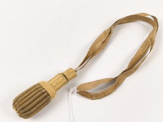 Portepee für eine Blankwaffe. Metallfaden, für...