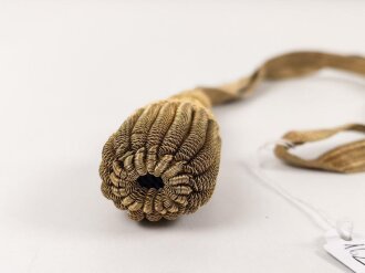 Portepee für eine Blankwaffe. Metallfaden, für mich nicht zuzuordnen