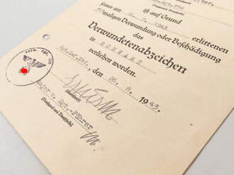 Kleine Urkundengruppe für einen Angehörigen im Grenadier Regiment 256