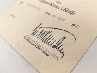 Kleine Urkundengruppe für einen Angehörigen im Grenadier Regiment 256