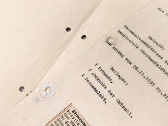 Schutzpolizei III.Reich, Bestallung zum Revier Oberleutnant, ausgestellt am 9.10.41.