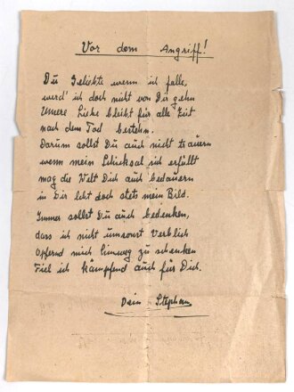 Verleihungsurkunde und Heldengedenkblatt  eines Angehörigen Grenadier Regiment 162.