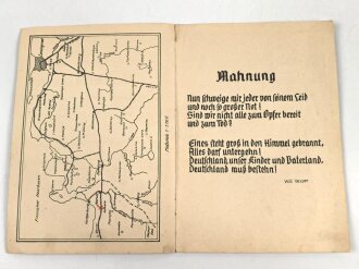 Verleihungsurkunde und Heldengedenkblatt  eines Angehörigen Grenadier Regiment 162.