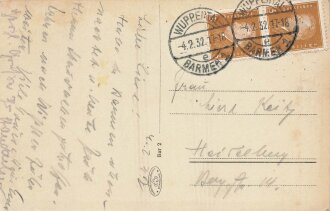 Ansichtskarte "Wuppertal-Barmen - Schwebebahn von...