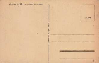 Ansichtskarte "Worms am Rhein, Kaisersaal im...