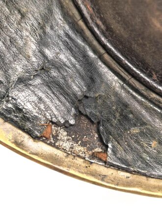 Frankreich , Helm für Dragoner Modell 1874. In allen Teilen originales Stück, zusammengehörig