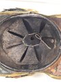 Frankreich , Helm für Dragoner Modell 1874. In allen Teilen originales Stück, zusammengehörig, Kopfgröße 57