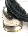 Frankreich , Helm für Dragoner Modell 1874. In allen Teilen originales Stück, zusammengehörig, Kopfgröße 57