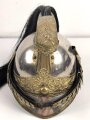 Frankreich , Helm für Dragoner Modell 1874. In allen Teilen originales Stück, zusammengehörig, Kopfgröße 57