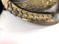 Frankreich , Helm für Dragoner Modell 1874. In allen Teilen originales Stück, zusammengehörig, Kopfgröße 57