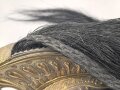 Frankreich , Helm für Dragoner Modell 1874. In allen Teilen originales Stück, zusammengehörig, Kopfgröße 57
