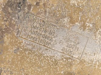 10 Liter Trinkwasserflasche Luftwaffe. Originallack, ungereinigtes Stück