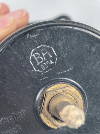 Luftwaffe , Fein-Grobhöhenmesser Fl 22320. Um 1940, Variante mit verstellbaren Marken. So verwendet u.a. im FW190, Bf 109, Ar96, He 111, Ju88. Funktion nicht geprüft