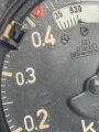 Luftwaffe , Fein-Grobhöhenmesser Fl 22320. Um 1940, Variante mit verstellbaren Marken. So verwendet u.a. im FW190, Bf 109, Ar96, He 111, Ju88. Funktion nicht geprüft