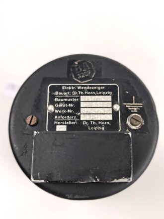 Luftwaffe elektrischer Wendezeiger Fl 22412, verbaut u.a. in Ju88 und Heinkel He 162. Funktion nicht geprüft