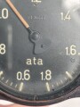 Luftwaffe, Ladedruckmesser FL 20555, Funktion nicht geprüft, verbaut u.a. in ME109 und Ju88