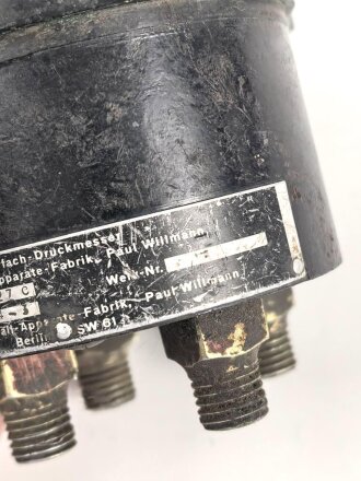 Luftwaffe,  Mehrfach Druckmesser Fl 29514-3. Verbaut unter anderem in Ju88. Funktion nicht geprüft