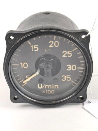 Luftwaffe,  elektrischer Drehzahlmesser Fl 20286-3. Verbaut unter anderem in Ju88. Funktion nicht geprüft #1