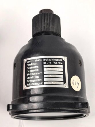 Luftwaffe,  elektrischer Drehzahlmesser Fl 20286-3. Verbaut unter anderem in Ju88. Funktion nicht geprüft #1