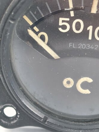 Luftwaffe Elektrischer Temperatur Anzeiger Fl 20342, Funktion nicht geprüft